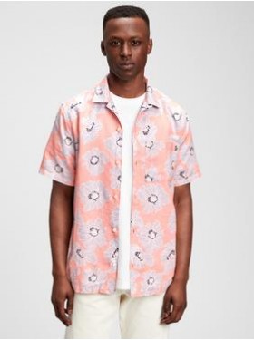 Pembe Desenli Gömlek